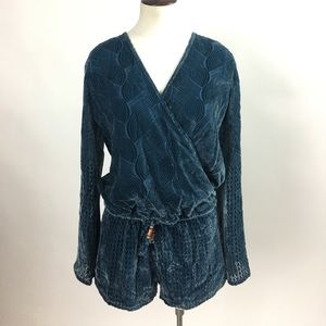 Chaser - Burnout Velvet Romper